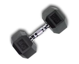 Hex Rubber Dumbbell 15kg (28205) (X-FIT)