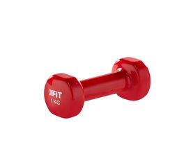 Vinyl Dumbbell 1 kg Red (28503) (X-FIT)