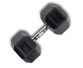 Hex Rubber Dumbbell 27.5kg (28205) (X-FIT)