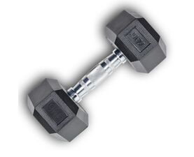 Hex Rubber Dumbbell 9kg (28205) (X-FIT)