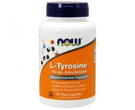 L-Tyrosine 750mg, 90 Vcaps (Now Foods)