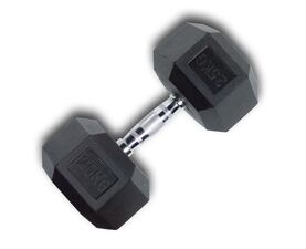 Hex Rubber Dumbbell 25kg (28205) (X-FIT)