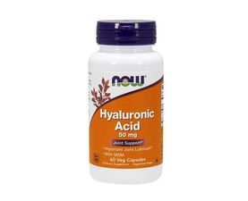 Hyaluronic Acid 50 mg + MSM, 60 Vcaps (Now foods)