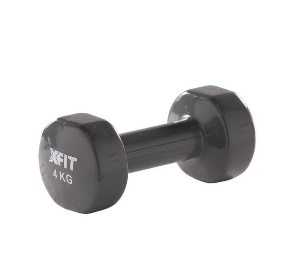 Vinyl Dumbbell 4 kg Grey (28503) (X-FIT)