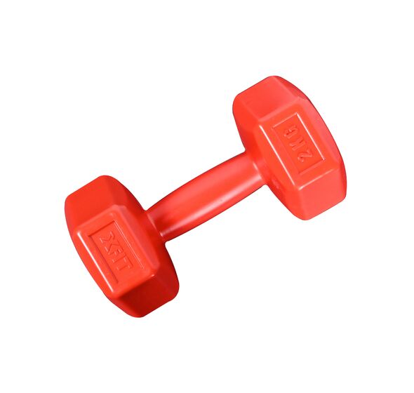 Πλαστικοποιημένο Dumbbell 2kg Red (X-FIT)