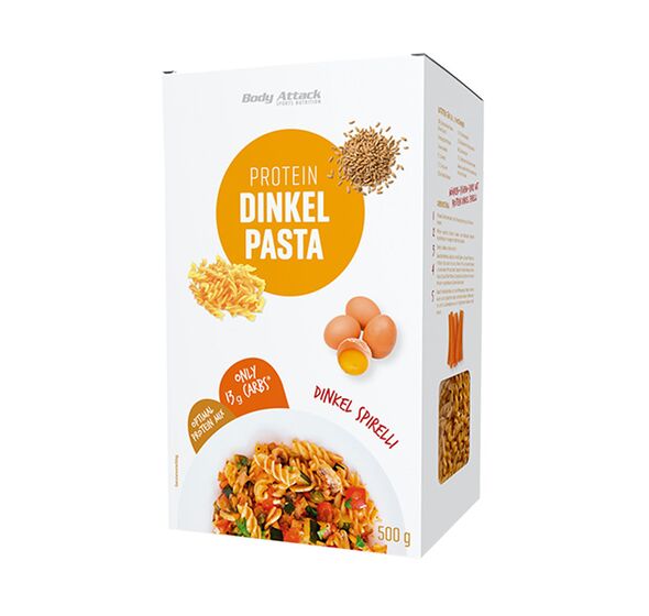 Protein Dinkel Pasta Spirals 500g (Body Attack)