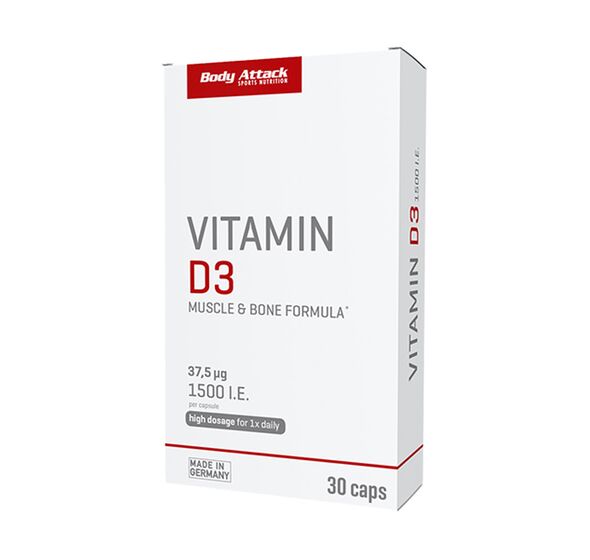 Vitamin D3, 30 caps (Body Attack)