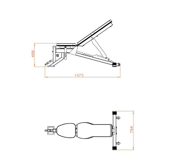 Πάγκος ρυθμιζόμενος X-FIT 95