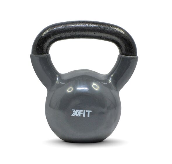 Kettlebells Βινυλίου 10 kg Γκρι (35653) (X-Fit)