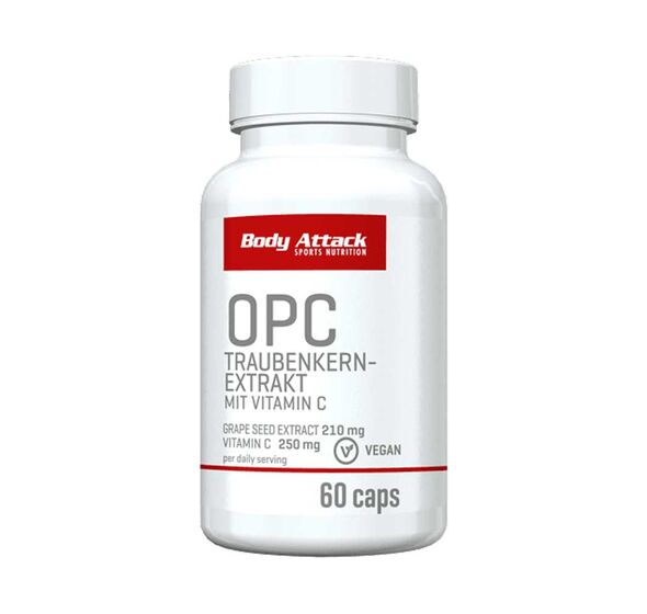 OPC Grape Seed Extract + Vit.C 60caps (Body Attack)