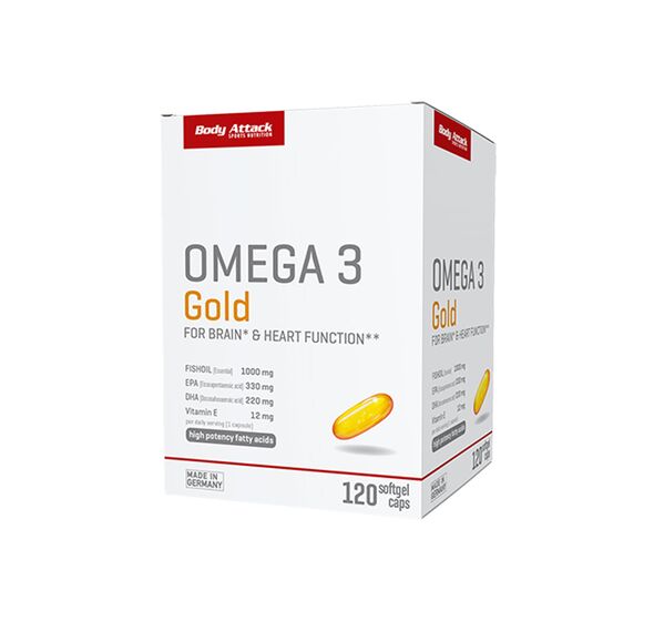 Omega 3 Gold, 120 softgel caps (Body Attack)