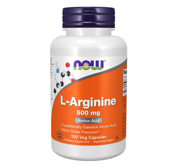 L-Arginine 500mg 100 caps (Now Foods)