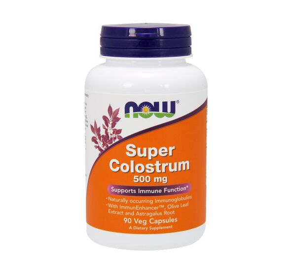 Super Colostrum 500mg 90Vcaps (Now Foods)