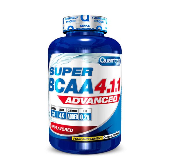 Super BCAA Advanced 4.1.1, 200tabs (Quamtrax)