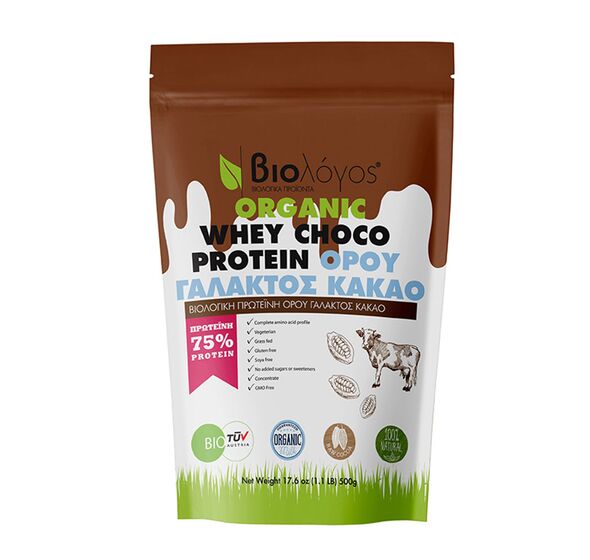 Organic Whey Choco Protein Protein 500g (Biologos)