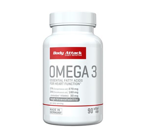 Omega-3, 90 Softgels caps (Body Attack)