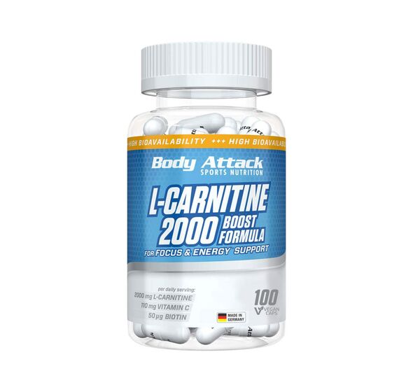 L-Carnitine 2000, 100 Vcaps (Body Attack)