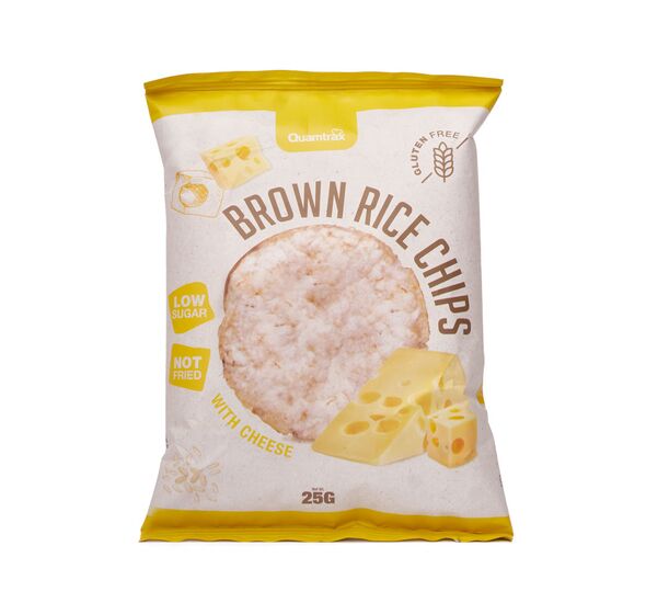 Brown Rice Chips with cheese 25g (Quamtrax)