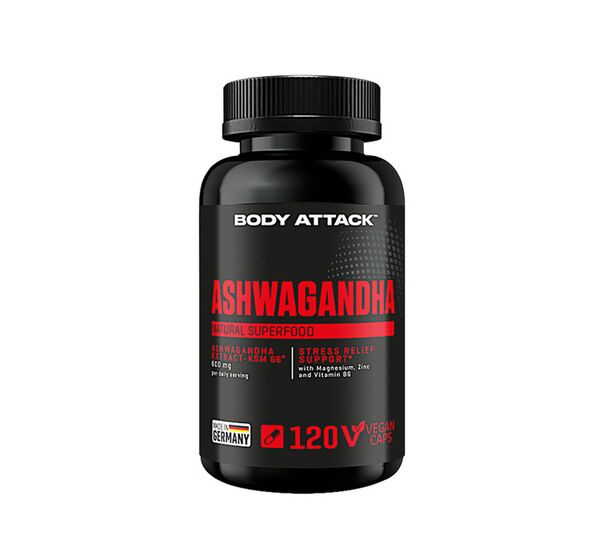 Ashwagandha 120 Vcaps (Body Attack)