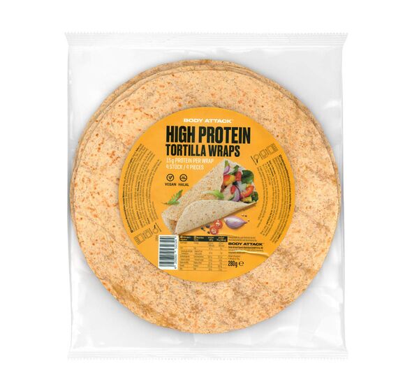 Protein Tortilla Wrap (4τεμ) 280g (Body Attack)