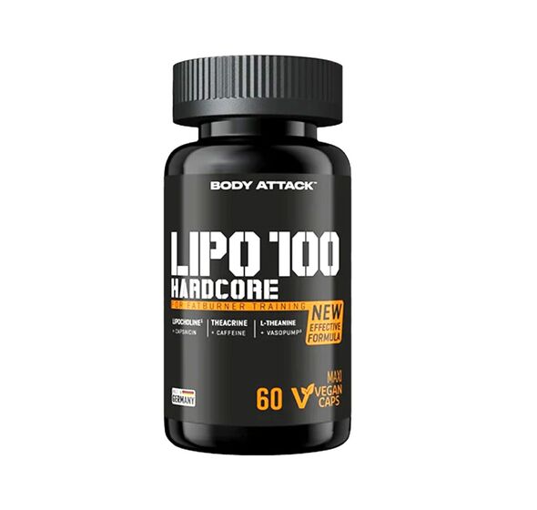 Lipo 100 Hardcore 60 Maxi Vcaps (Body Attack)